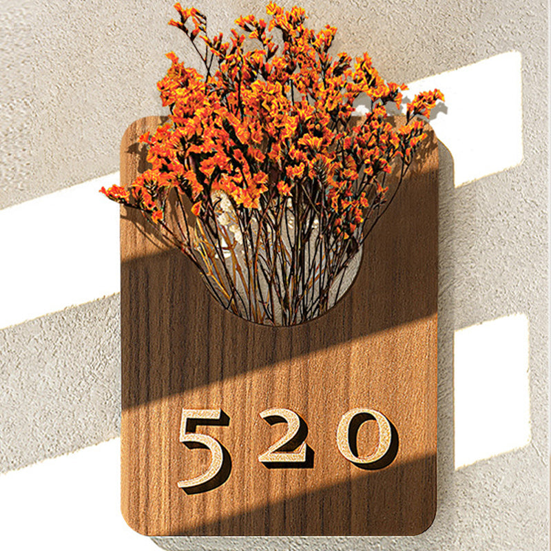 Maatwerk Bloemen Deurbord(Inclusief sensorlampje)