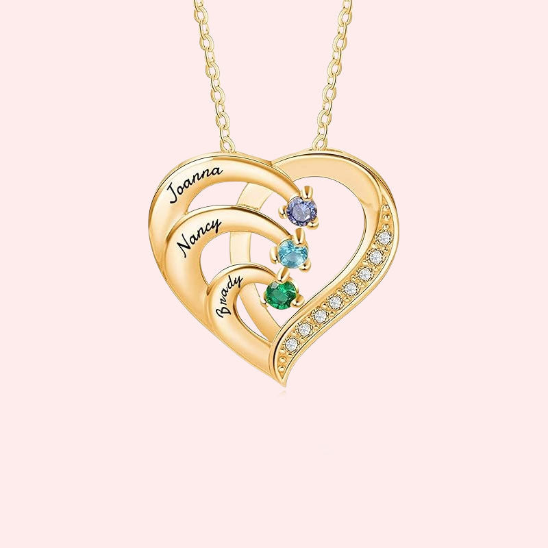Gepersonaliseerde Naam Hart Ketting Geboortesteen?