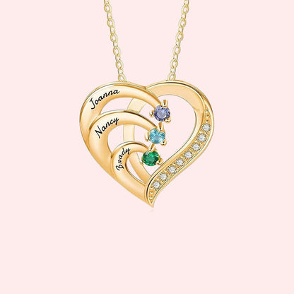 Gepersonaliseerde Naam Hart Ketting Geboortesteen?