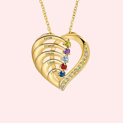 Gepersonaliseerde Naam Hart Ketting Geboortesteen?