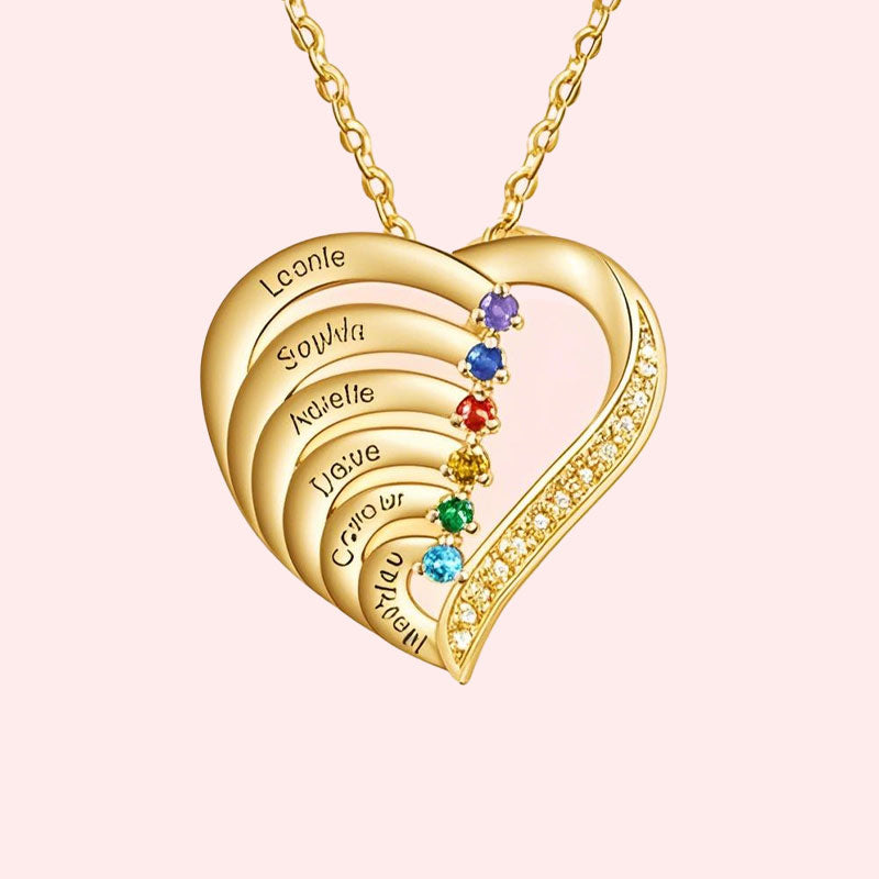 Gepersonaliseerde Naam Hart Ketting Geboortesteen?