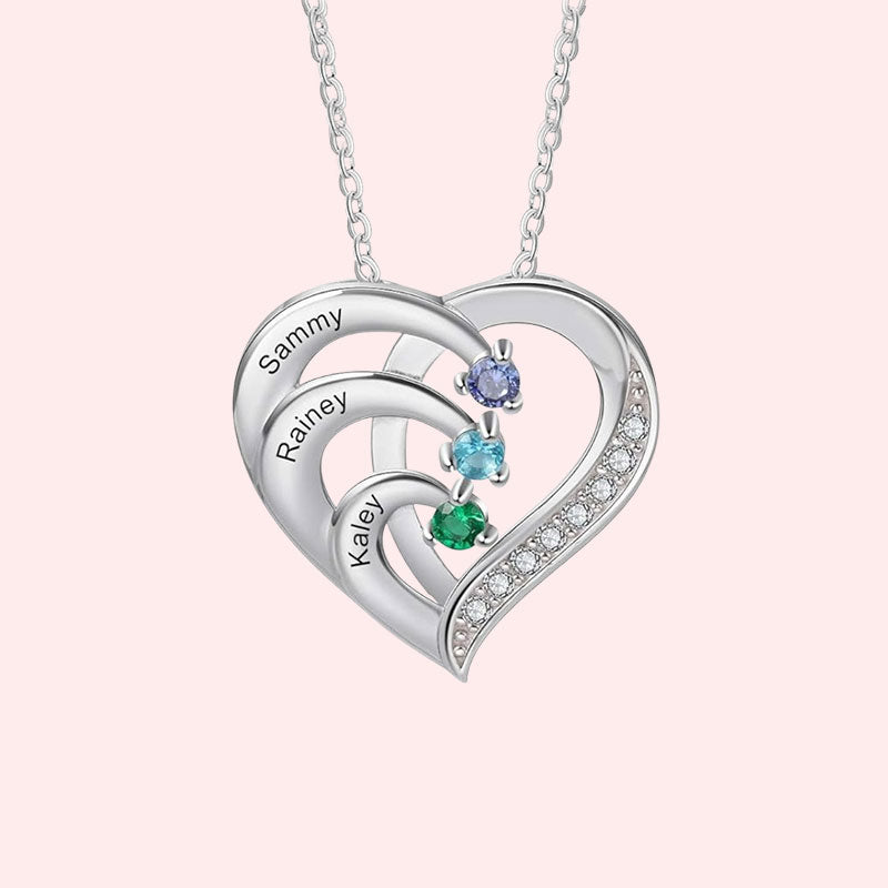 Gepersonaliseerde Naam Hart Ketting Geboortesteen?