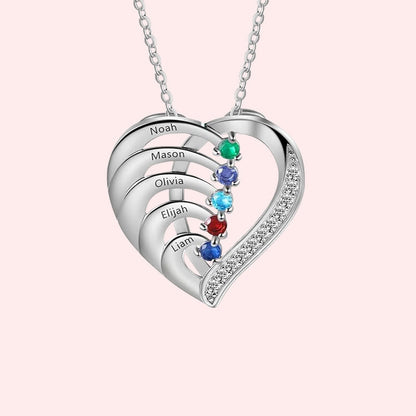 Gepersonaliseerde Naam Hart Ketting Geboortesteen?