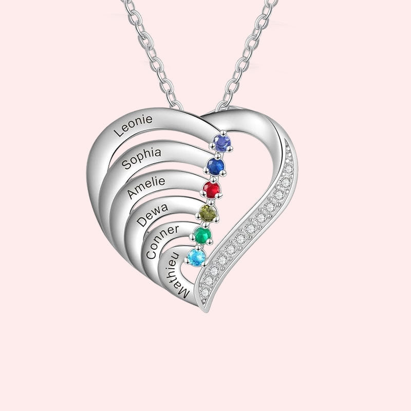 Gepersonaliseerde Naam Hart Ketting Geboortesteen?