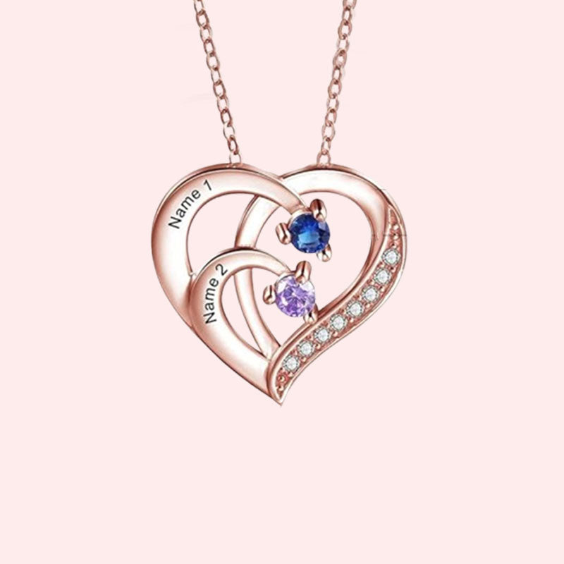 Gepersonaliseerde Naam Hart Ketting Geboortesteen?