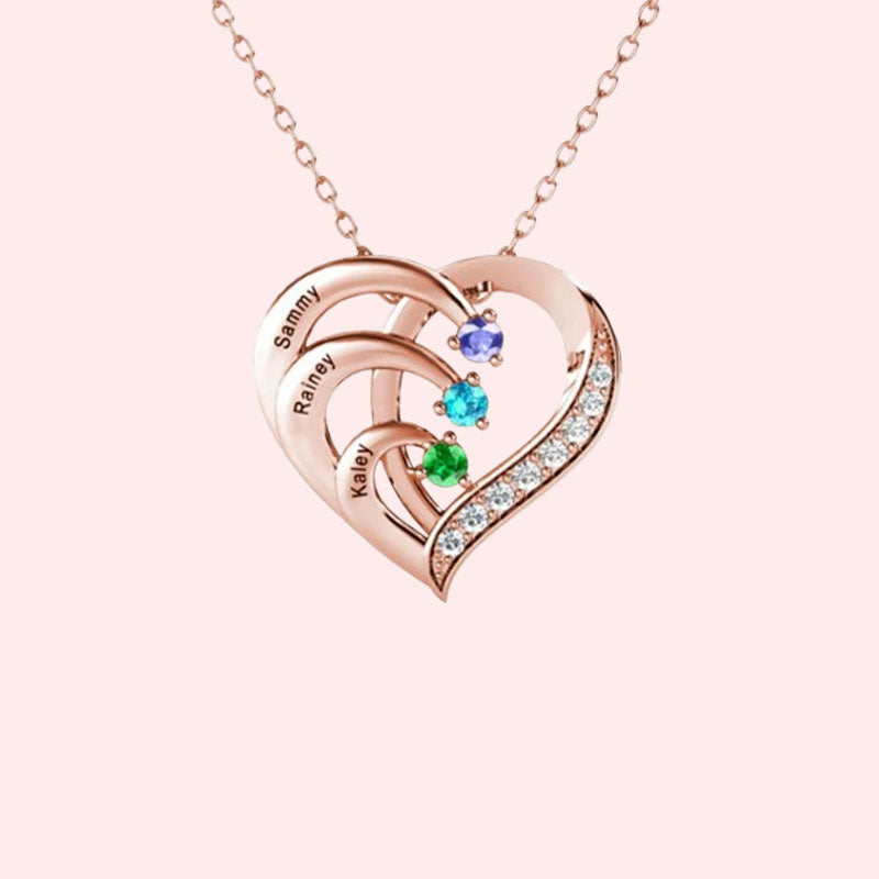 Gepersonaliseerde Naam Hart Ketting Geboortesteen?
