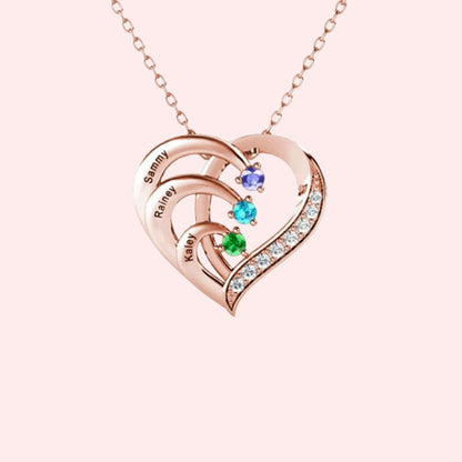 Gepersonaliseerde Naam Hart Ketting Geboortesteen?