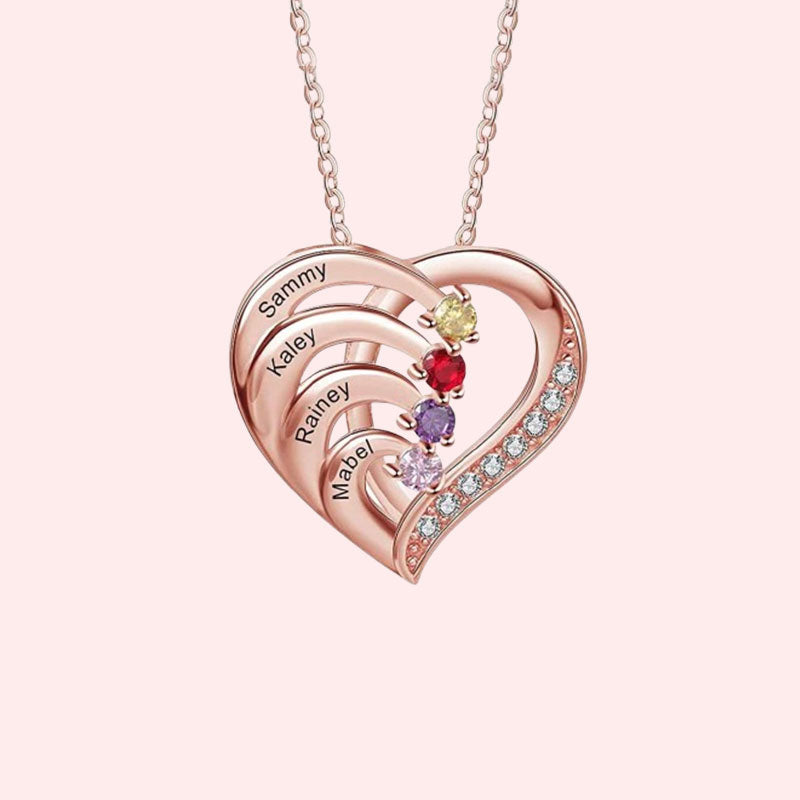 Gepersonaliseerde Naam Hart Ketting Geboortesteen?