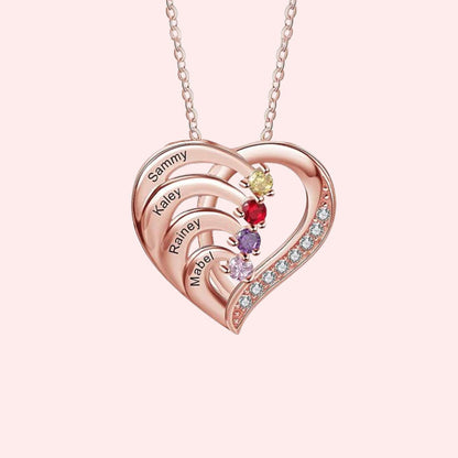 Gepersonaliseerde Naam Hart Ketting Geboortesteen?