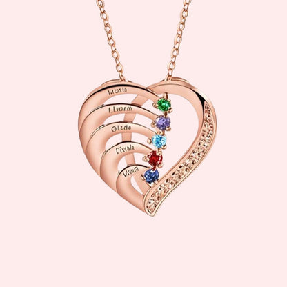 Gepersonaliseerde Naam Hart Ketting Geboortesteen?