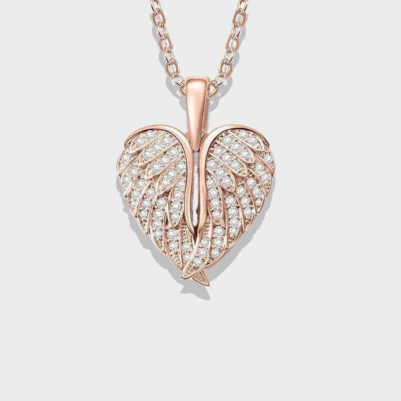 Gepersonaliseerde Naam Ketting Met Perzik Hart Voor Valentijnsdag Voor Vrouwen