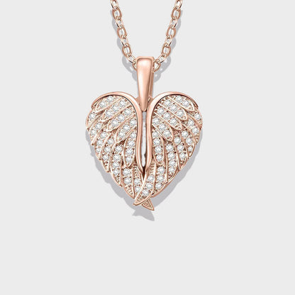 Gepersonaliseerde Naam Ketting Met Perzik Hart Voor Valentijnsdag Voor Vrouwen