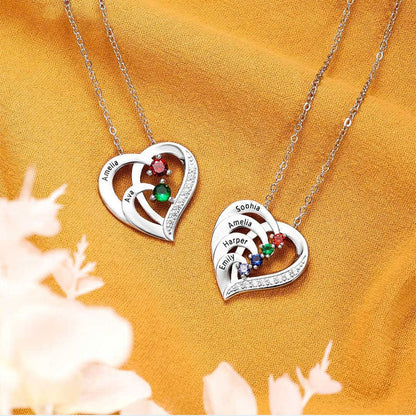 Gepersonaliseerde Naam Hart Ketting Geboortesteen?
