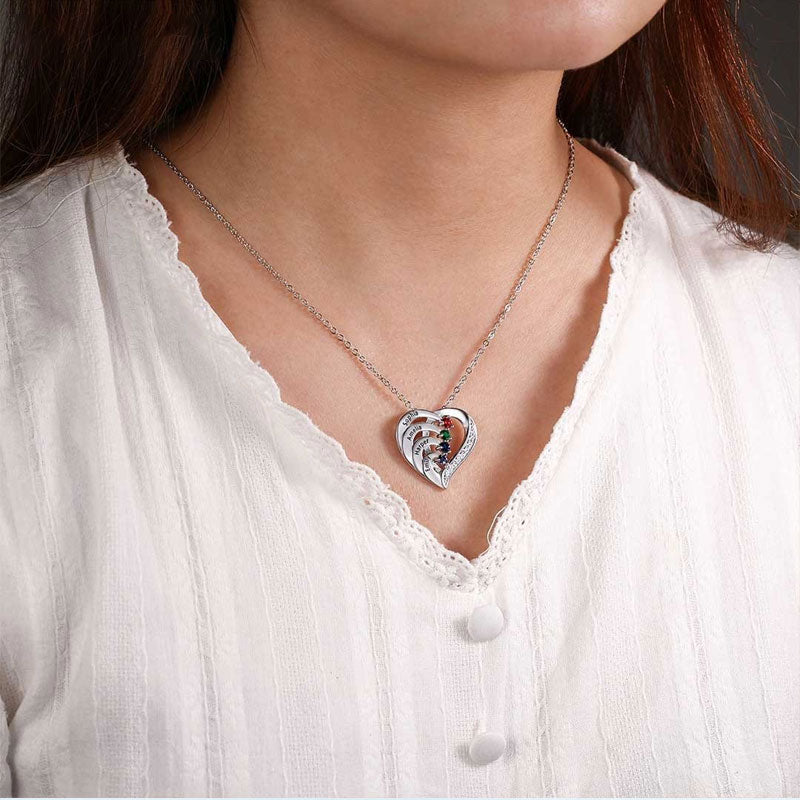 Gepersonaliseerde Naam Hart Ketting Geboortesteen?