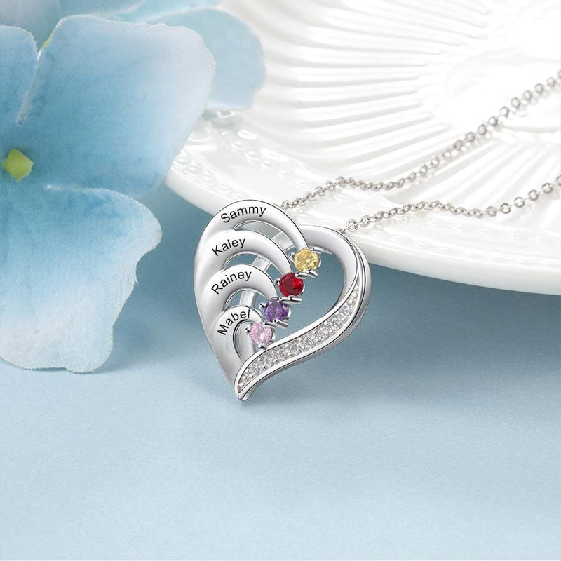 Gepersonaliseerde Naam Hart Ketting Geboortesteen?