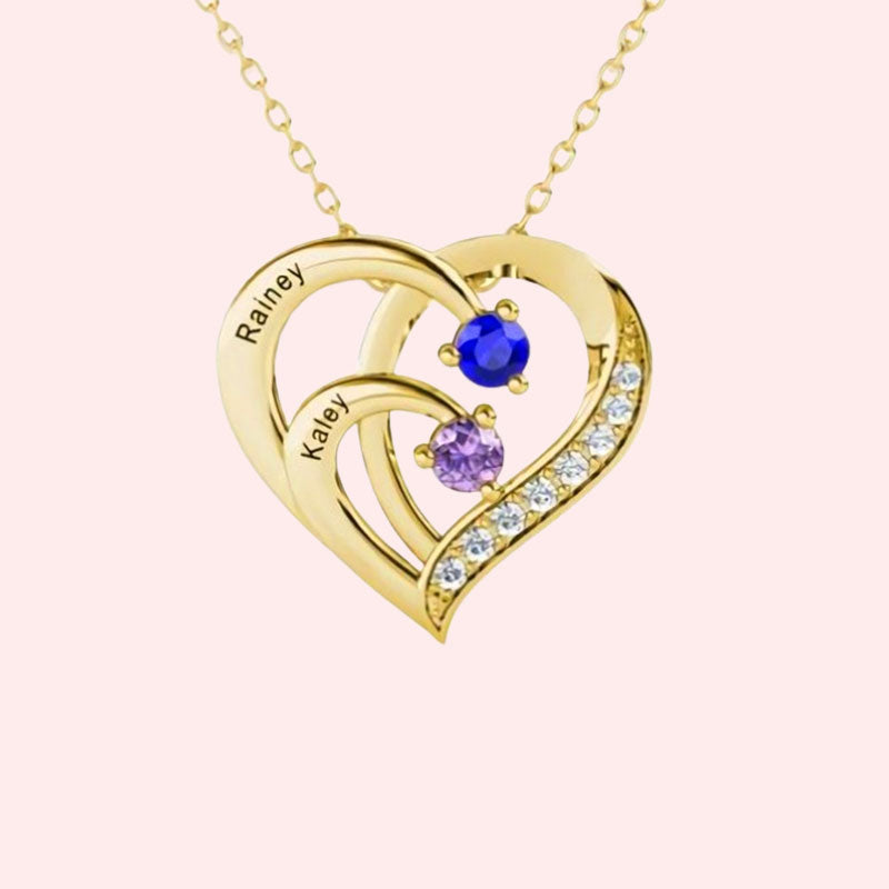 Gepersonaliseerde Naam Hart Ketting Geboortesteen?