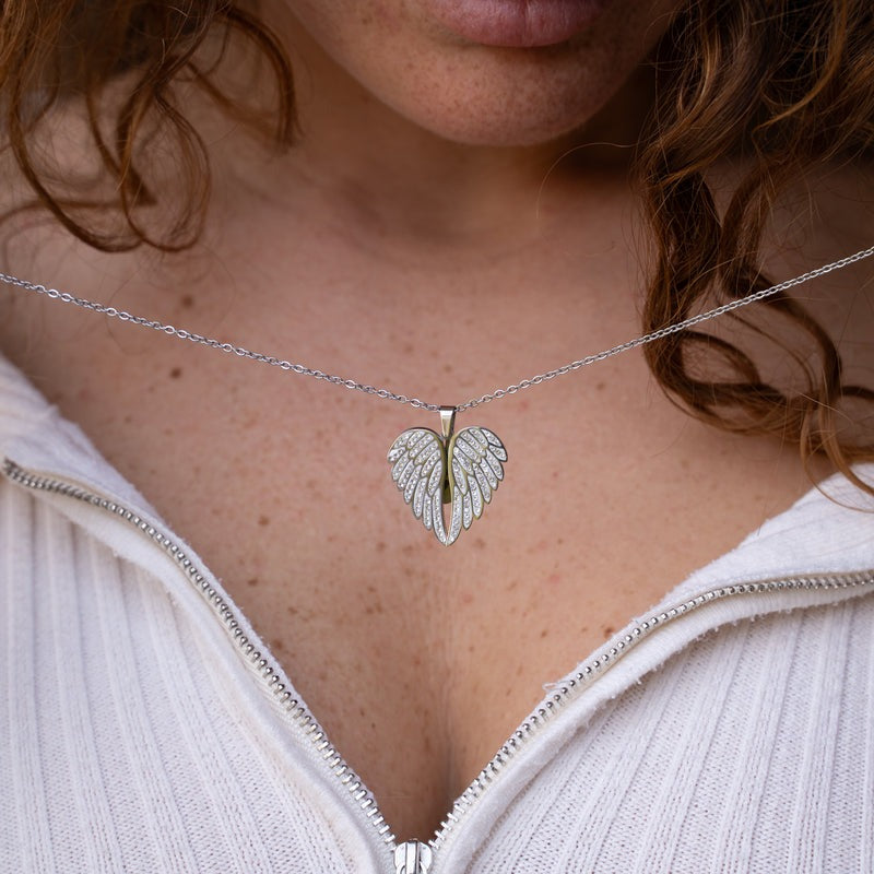 Gepersonaliseerde Naam Ketting Met Perzik Hart Voor Valentijnsdag Voor Vrouwen