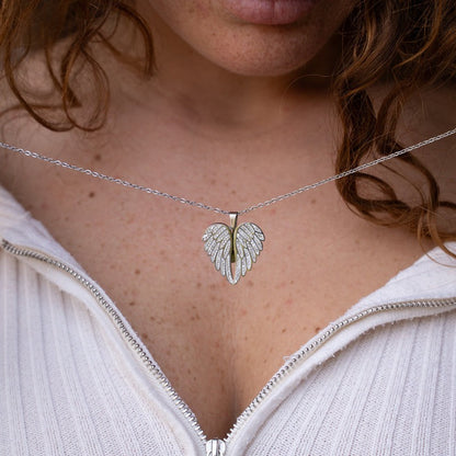 Gepersonaliseerde Naam Ketting Met Perzik Hart Voor Valentijnsdag Voor Vrouwen